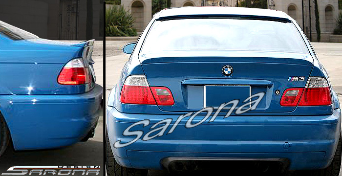 Custom BMW 3 Series  Coupe Trunk Wing (1999 - 2006) - $215.00 (Part #BM-089-TW)